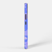 カモフラージュ パステルブルー 抽象的パターン SAMSUNG GALAXYケース (右側面)