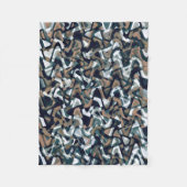 カモフラージュ フリースブランケット (正面)