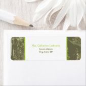 カモフラージュ&ブライトグリーン住所 シールステッカー ラベル (インサイチュ)