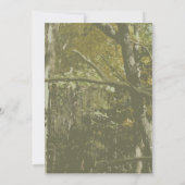 カモフラージュ & ブルー ベビーシャワー 招待状 (裏面)