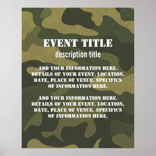 カモフラージュ ポスター (正面)