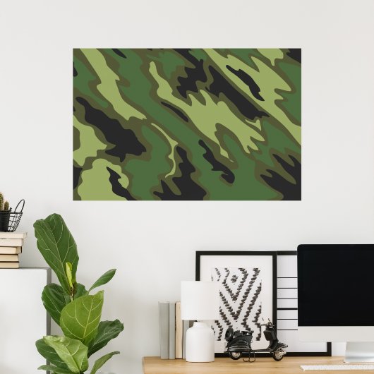 カモフラージュ ポスター (ホームオフィス)