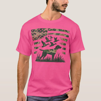 カモフラージュ・マガモ・狩猟・犬・迷彩 ジュニア Tシャツ