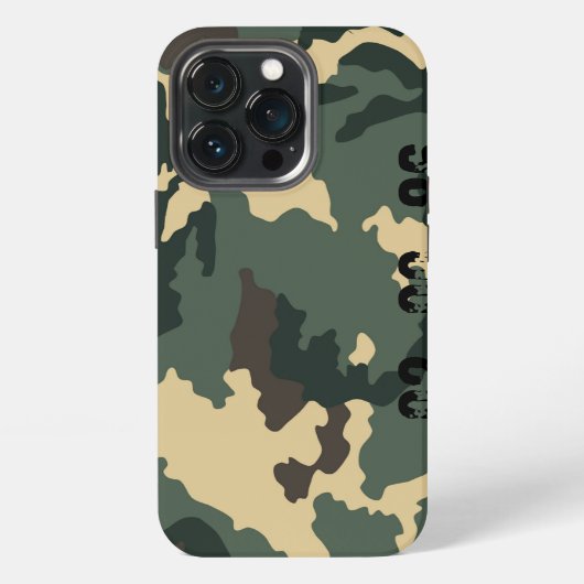 カモフラージュ・ムスター iPhoneケース (裏面)