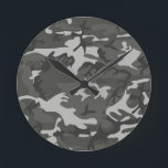 カモフラージュ ラウンド壁時計<br><div class="desc">カモフラージュ</div>