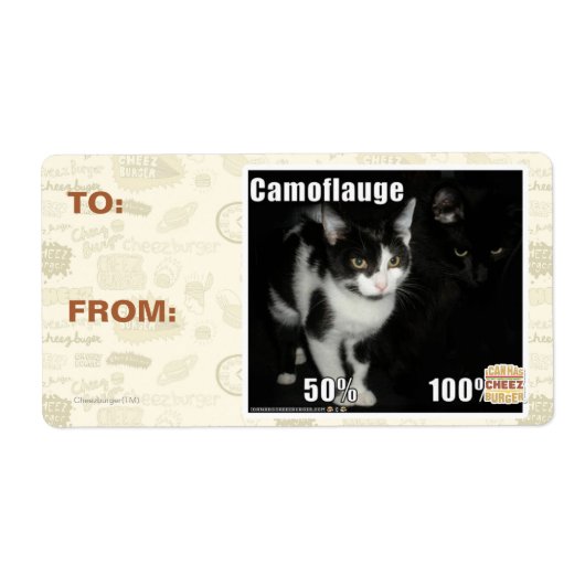 カモフラージュ ラベル (正面)