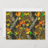 カモフラージュ リネン 結婚式招待状 招待状 (裏面)