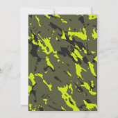 カモフラージュ 誕生日 招待状 (裏面)