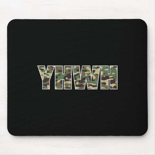 カモフラージユーヤフワイクリスチャン迷彩柄狩り マウスパッド (正面)