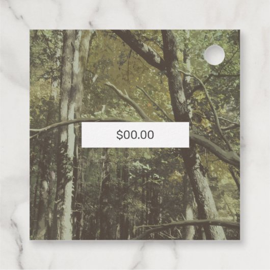 カモフラージ鹿〔雄ジカの〕枝角アウトドアビジネス価格 フェイバータグ (裏面)