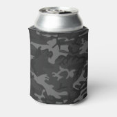 カモフラ チャコールグレー 缶クーラー (缶裏面)