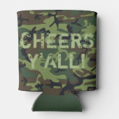 カモフラ Cheers Y'All 缶クーラー (裏面)
