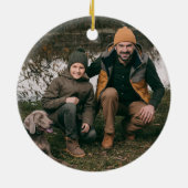 カモフ素朴ラージフォト名 セラミックオーナメント (裏面)