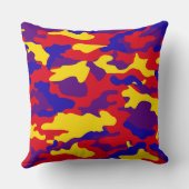 カモフ鮮やかラージ装飾用クッション クッション (裏面)