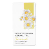 カモミオーガニックールハーブティーのビジネスラベル ラベル (正面)