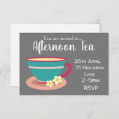 カモミカラフルールティー·アフターンティー·パーティー 招待状 (正面/裏面)