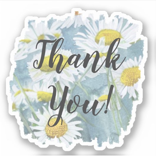 カモミールありがとう シール (正面)