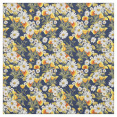 カモミールとポピー ファブリック (見本)