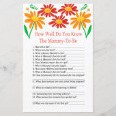 カモミールどのようにベビーシャワーゲームを知っているか (正面)