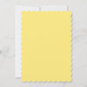 カモミールの花国のフローラの赤ちゃんシャワー 招待状 (裏面)