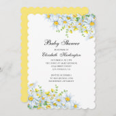 カモミールの花国のフローラの赤ちゃんシャワー 招待状 (正面/裏面)