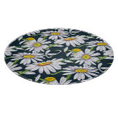 カモミールの花:ダークブルーの水色。 カッティングボード (角)