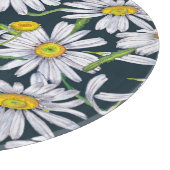カモミールの花:ダークブルーの水色。 カッティングボード (角)