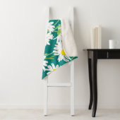 カモミールターコイズ:フローラシームレスイラストレーション。 シェルパブランケット (インサイチュ)