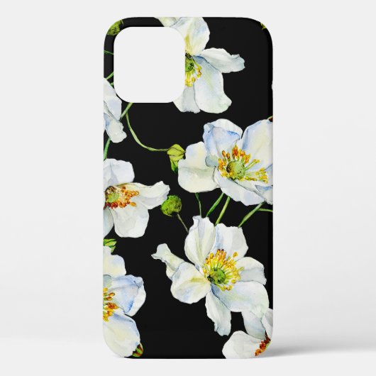 カモミールフラワーズ水彩イラストレーション模様 Case-Mate iPhoneケース (裏面)