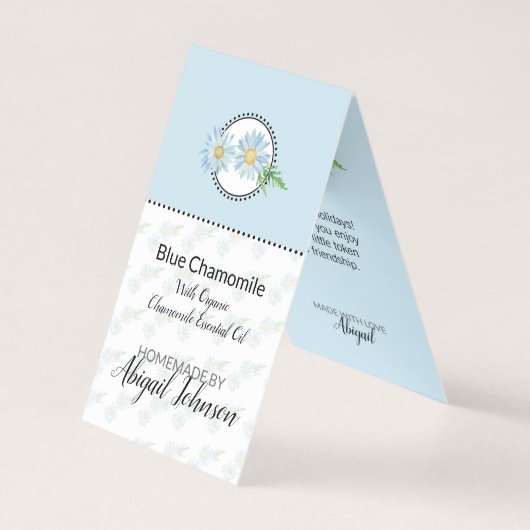 カモミールホームメイドバス&体ラベル |ギフトラベル (正面)