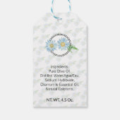 カモミールホームメイドバス&体ラベル |製品ラベル ギフトタグ (裏面)