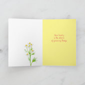 カモミールミルクウィードガーデン考えフラワーズオブユー カード (内部)