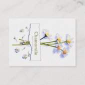 カモミールヴィンテージ水カラー熱タンブラーポスト 名刺 (正面)