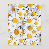 カモミールヴィンテージ水絵画色のカード (裏面)