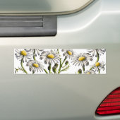 カモミール植物磁石 バンパーステッカー (車上)