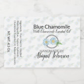 🌼カモミール石鹸ラベル風呂・体製品用 フードラベル (シングルラベル)