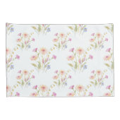 カモミール花シームレスパターン 枕カバー (裏面-右)