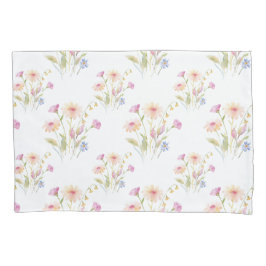 カモミール花シームレスパターン 枕カバー