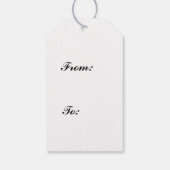 カモミール花素朴植物模様 ギフトタグ (裏面)