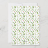 カモミール花素朴植物模様 シーズンカード (裏面)