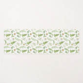 カモミール花素朴植物模様 ヨガマット (正面(横))