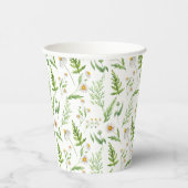 カモミール花素朴植物模様 紙コップ (右)