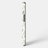 カモミール花素朴植物模様 iPhoneケース (左側面)