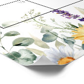 カモミール赤ちゃんシャワー推定期日カレンダー ポスター (角)