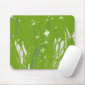 カモミール野グリーン マウスパッド (マウス)