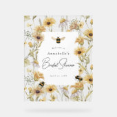 カモミール&デイジーブライダルシャワーへようこそ アクリルサイン (正面)