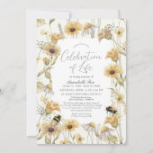 カモミール&デイジー葬祭記念 招待状 (正面)