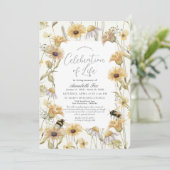 カモミール&デイジー葬祭記念 招待状 (スタンド正面)