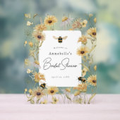カモミール＆デイジー ブライダルシャワー ウェルカム アクリルサイン (ニュートラル)