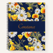 カモミール&ポピーパーソナライズされたズレシピ本 ノートブック (正面)